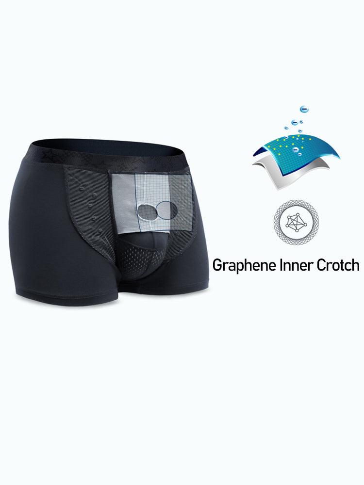 Men's Modal Dual Separate Pouch Trunks