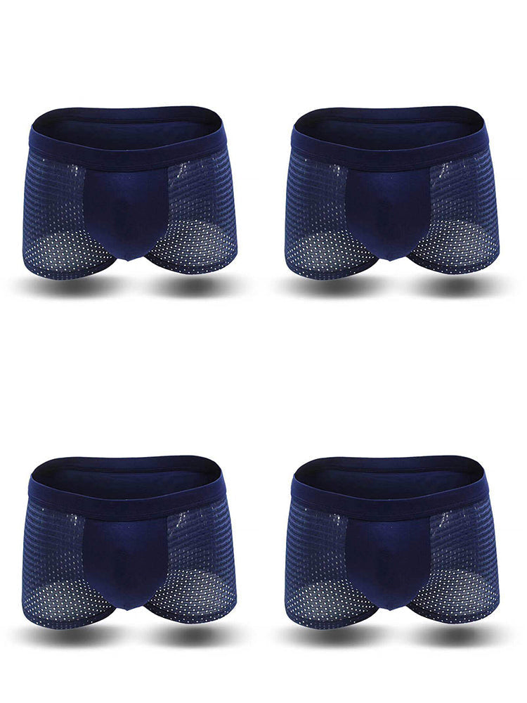 4 Pack Breathable Mesh Fabric Men's Underwear