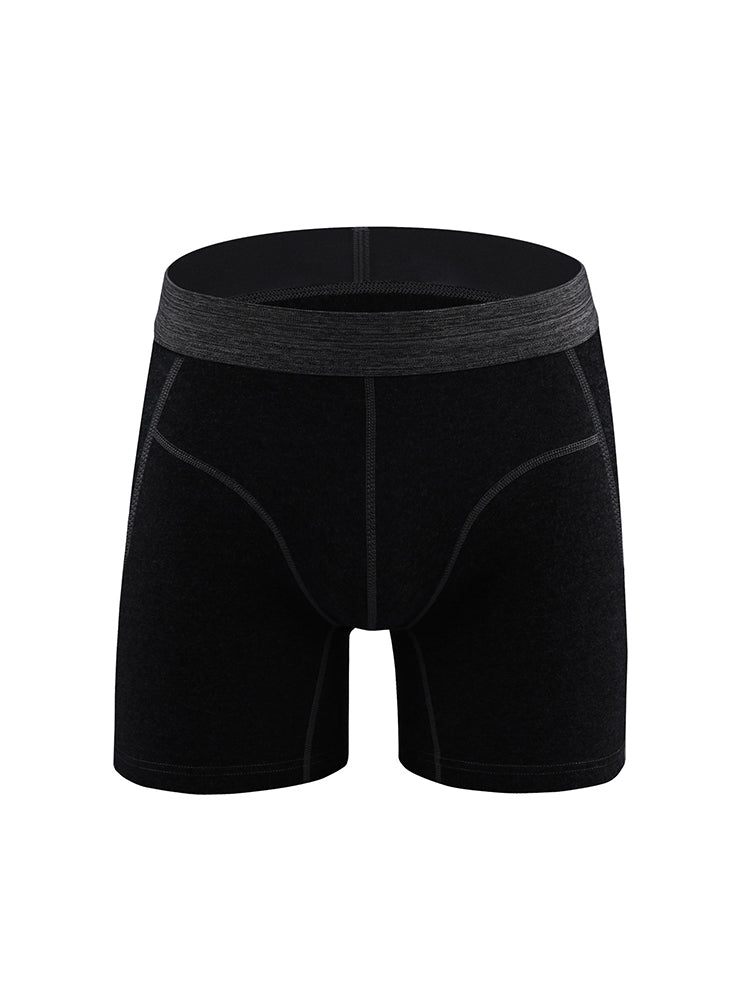 Men's Sport Anti-Chafing Cotton Boxer Briefs