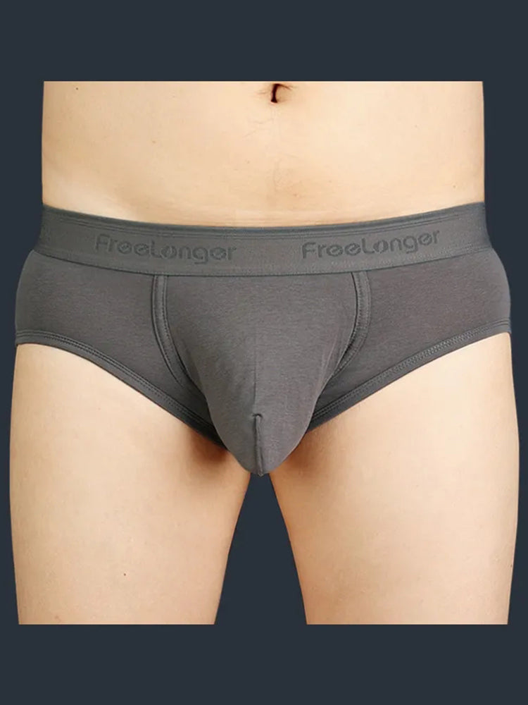 FreeLonger Men's Microfibre Cotton Big Pouch Trunks
