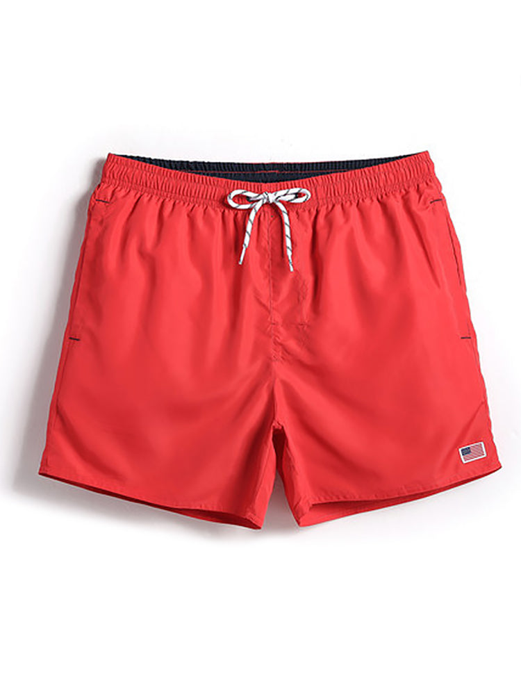 Men's Drawstring Waist Beach Board Shorts