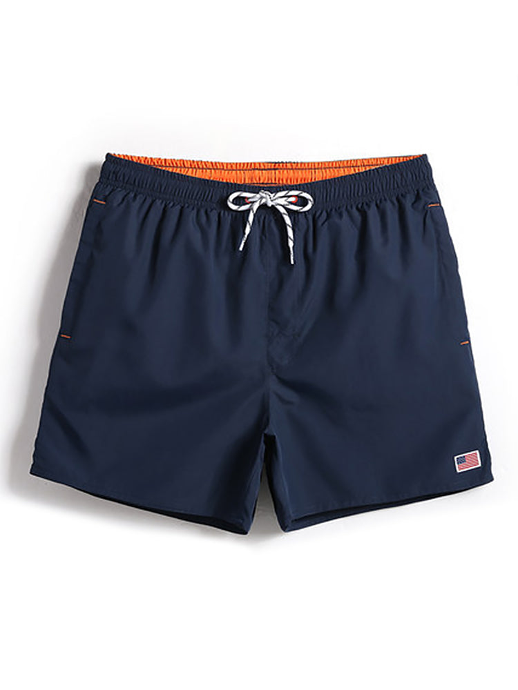 Men's Drawstring Waist Beach Board Shorts