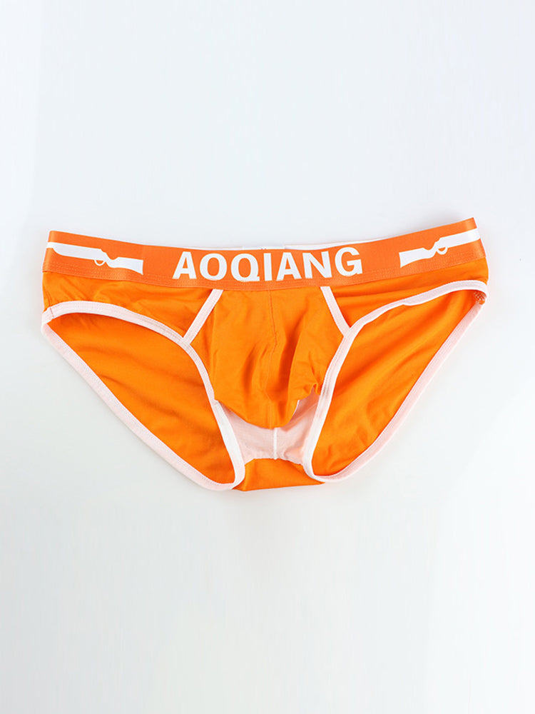 Men's Breathable Cotton Pouch Briefs with Fly