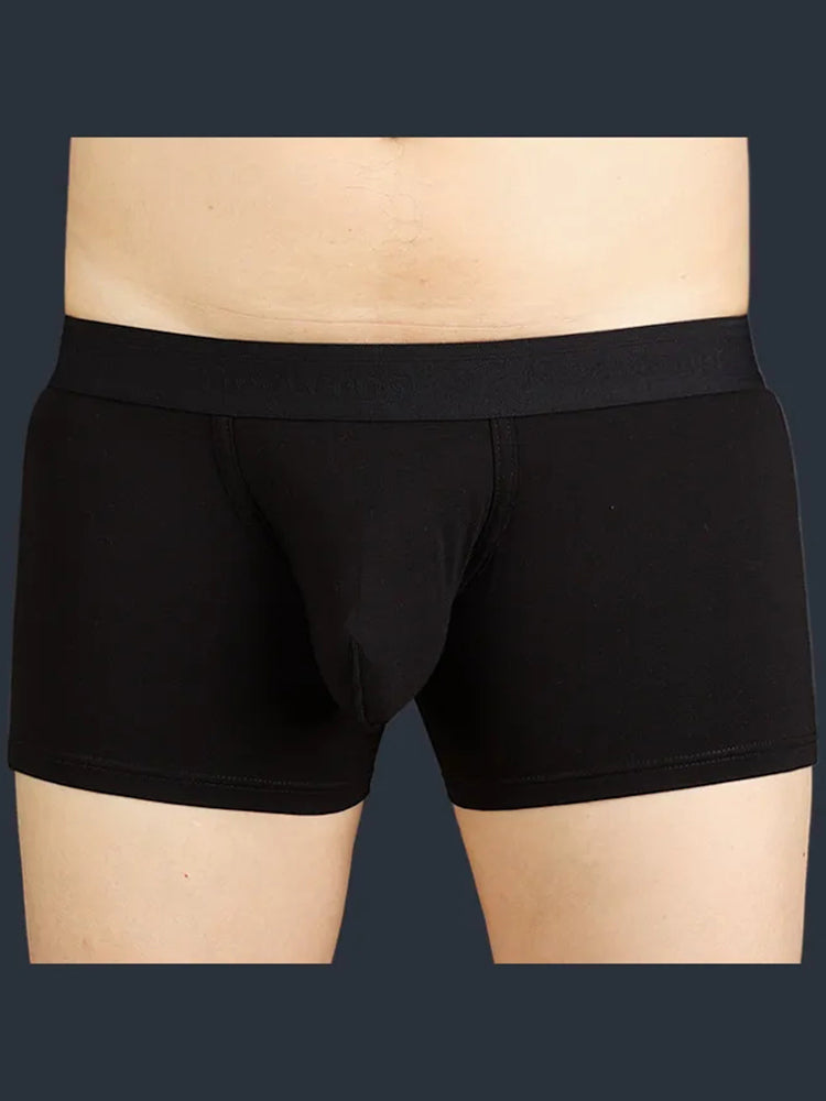 FreeLonger Men's Microfibre Cotton Big Pouch Trunks