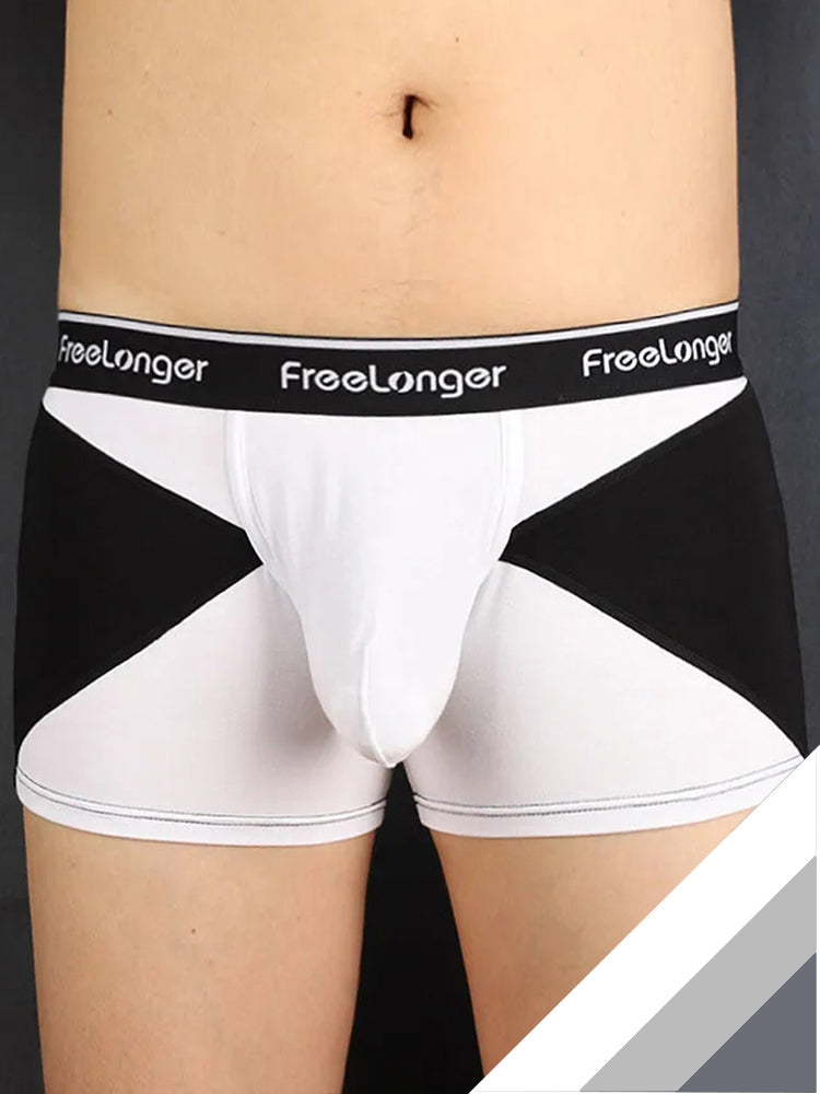 FreeLonger Men's U convex Separate Support Pouch Trunks