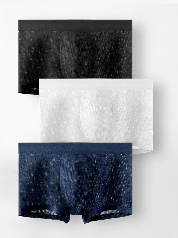 4 Pack Men's Thin Ultra Breathable Mesh Trunks