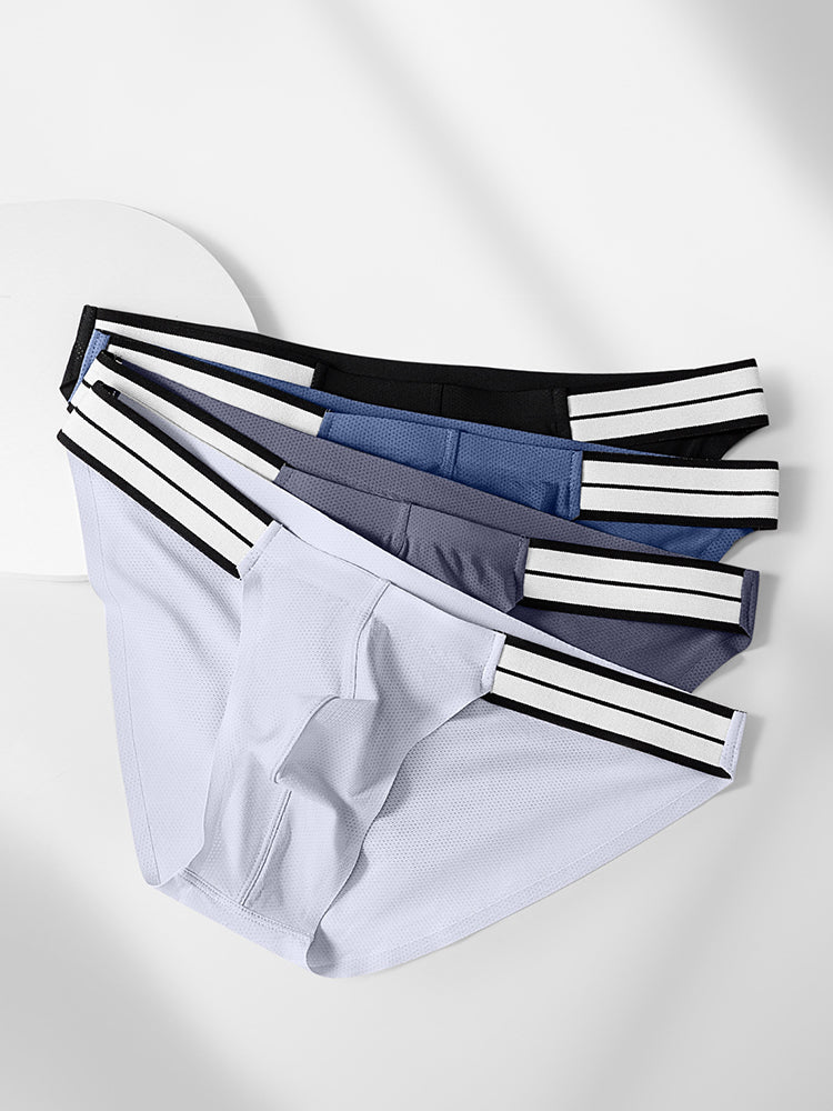 メンズ 通気性アイスタッチ アスレチックブリーフ 3枚組