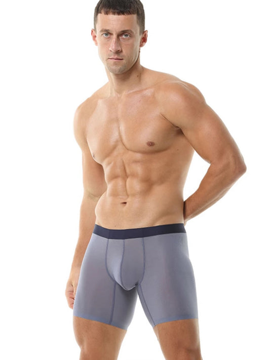 2 Pack Men's Breathable Athletic Mesh Boxer Briefs