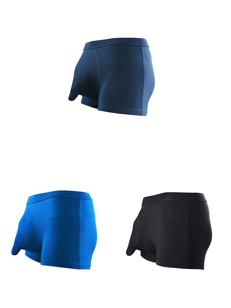 3 Pack Men's Separate Sexy Free Stretch Trunks