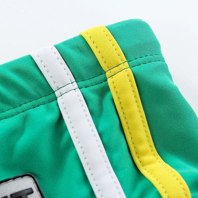 Men's Spell Color Drawstring Swim Briefs