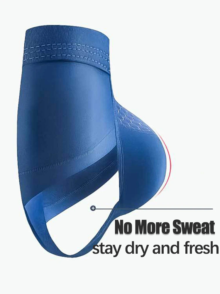 Aoelemen 4 Pack Men's Breathable U Convex Pouch Briefs