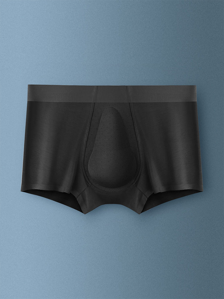 Men's Seamless Trunks with Organic Latex Support Cup