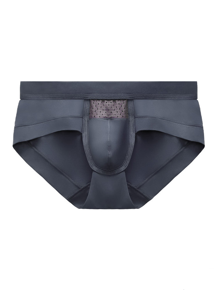 Aoelemen 4 Pack Men's Breathable U Convex Pouch Briefs