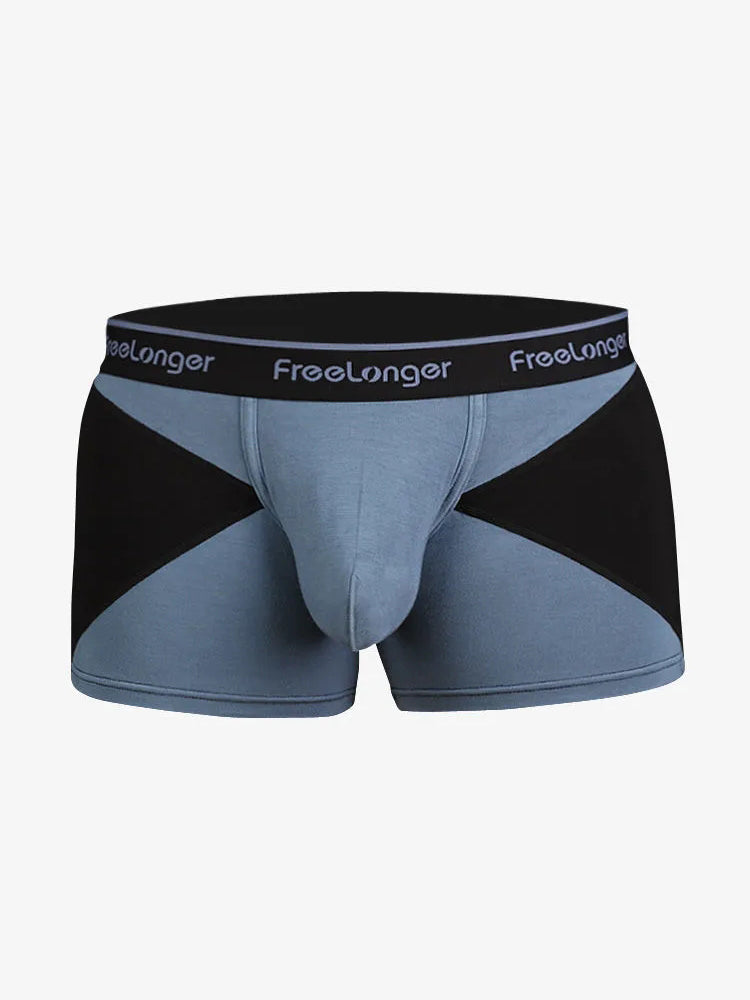 FreeLonger Men's U convex Separate Support Pouch Trunks