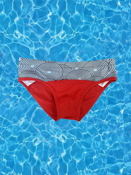Men's 3D Pouch Low-Rise Sexy Swim Brief