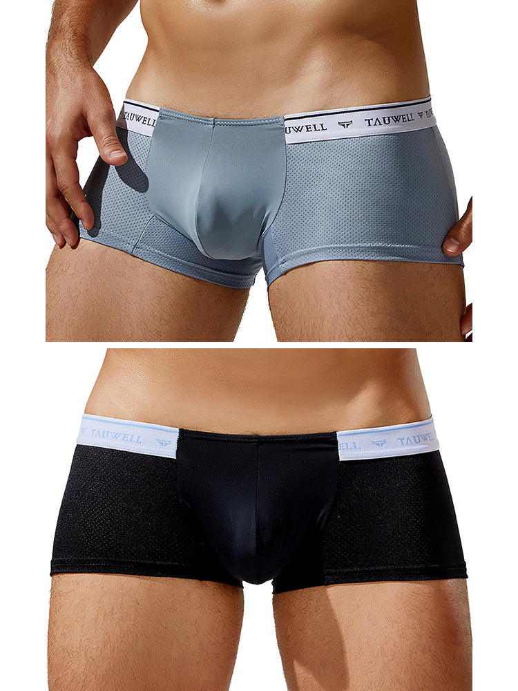 メンズ セクシー 快適 通気性 無地 トランクス 2枚組