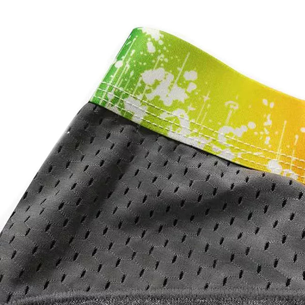 4 Pack Breathable Modal Colored Belt Briefs-rainbow pride underwear