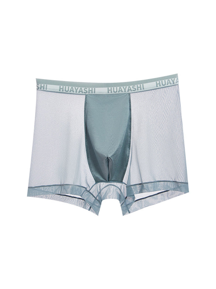 3 Pack Men's Ice Silk Seamless Breathable Quick-Drying Trunks