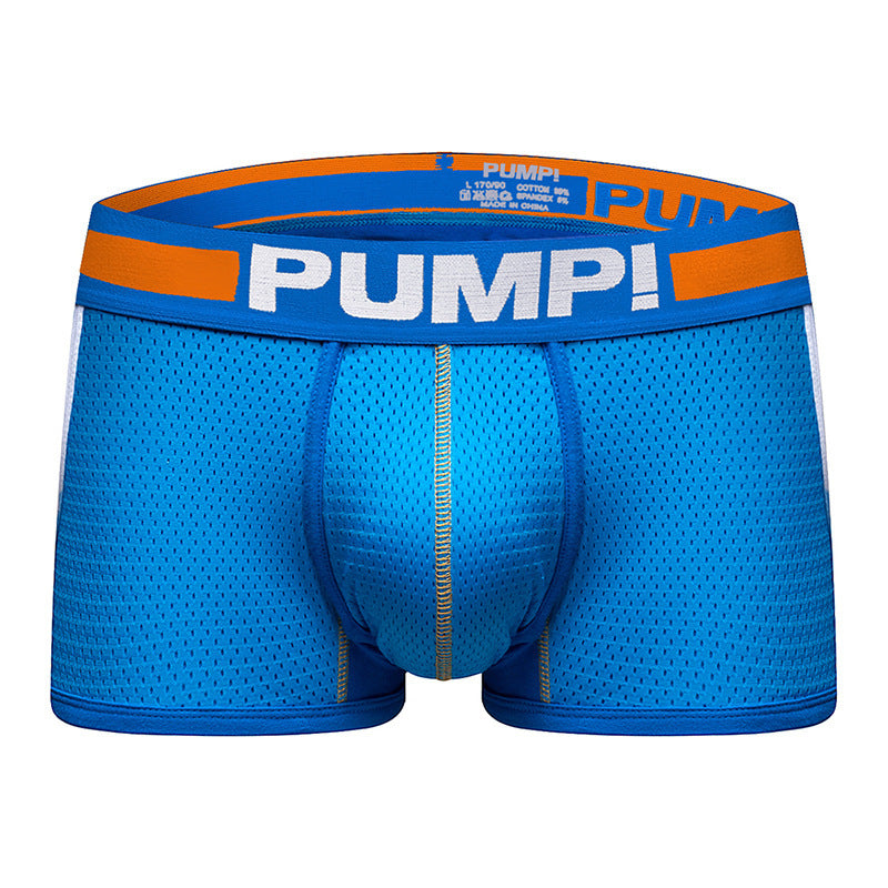 コットンUコンベックスポーチメッシュメンズボクサーブリーフ