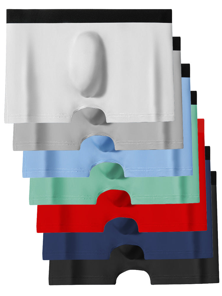 7 Pack Ball Support Seamless Men's Trunks