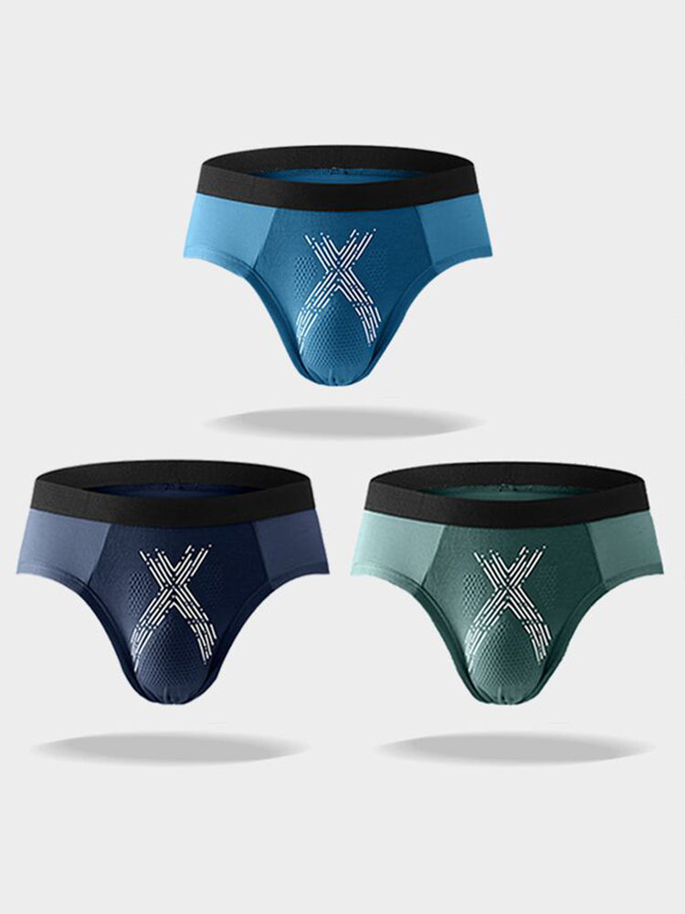 3 Pack Men's Modal Graphene Breathable Briefs