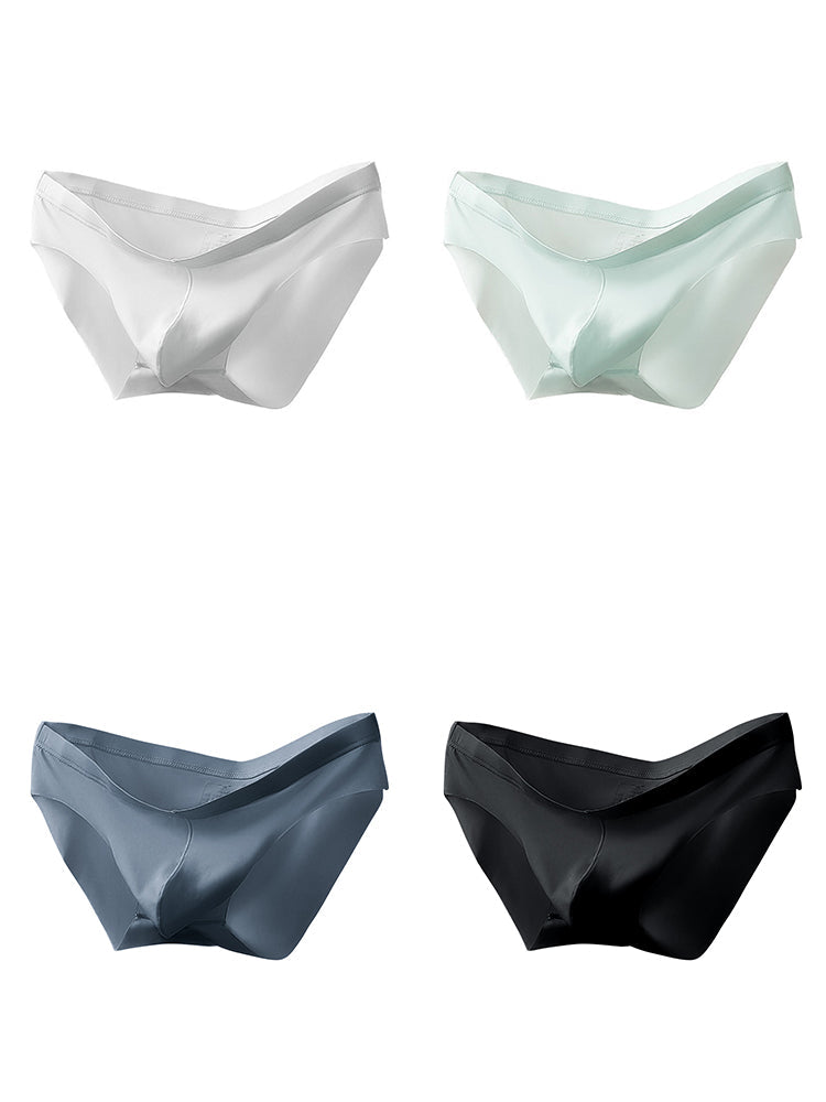 4 Pack Men's Seamlessess Thin Pouch Bikini