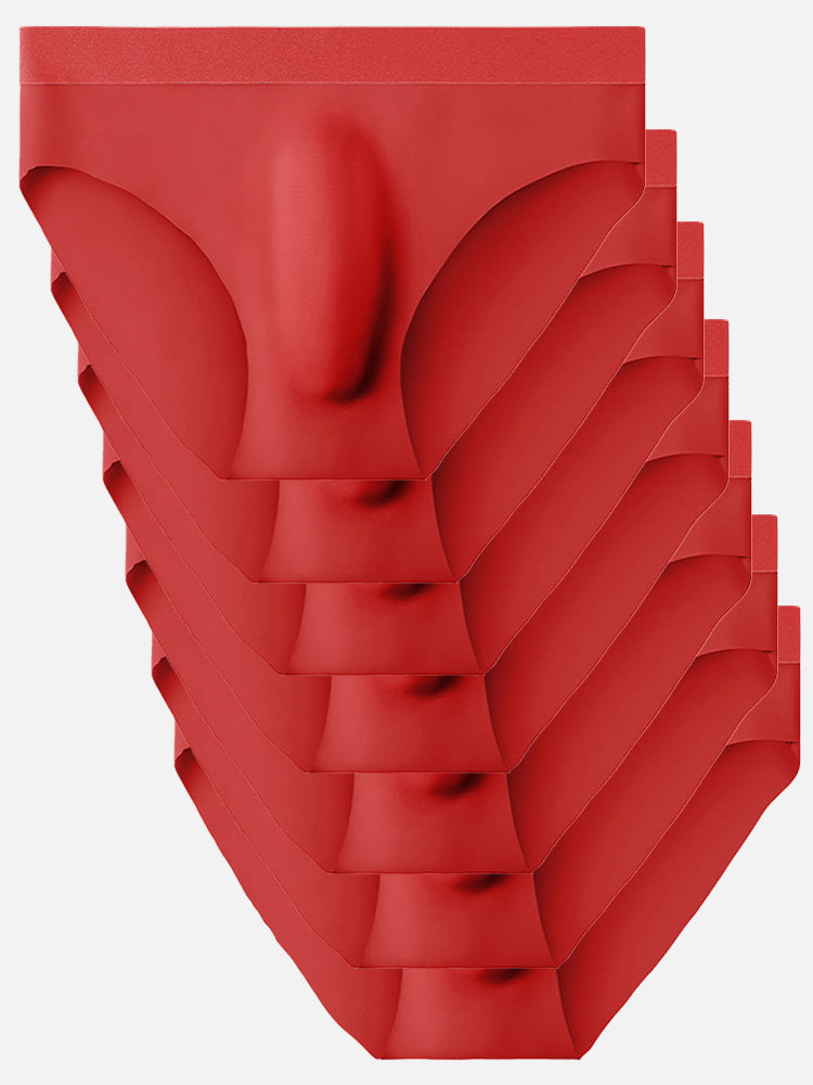 7 Pack Ball Support Seamless Men's Briefs