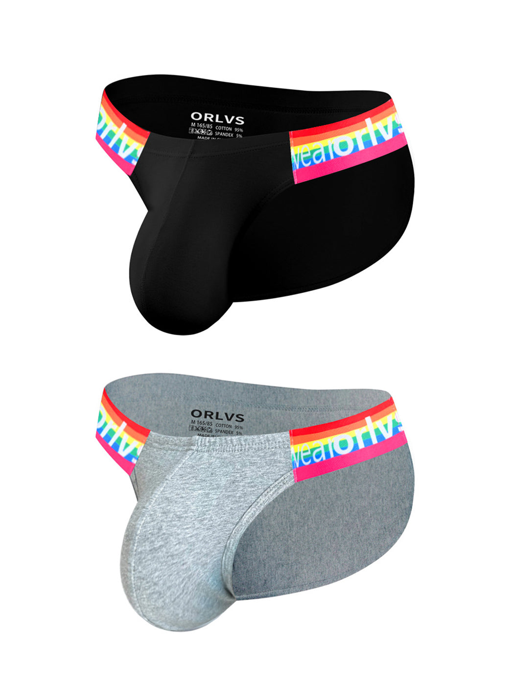 2 Pack Men's Sexy Rainbow Bikinis