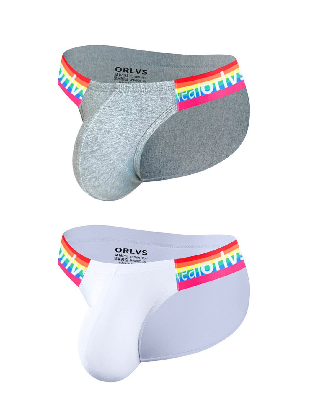 2 Pack Men's Sexy Rainbow Bikinis