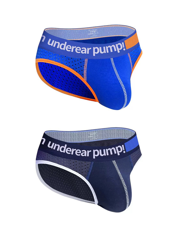 2 Pack Men's Middle-Rise Cotton Sexy Briefs