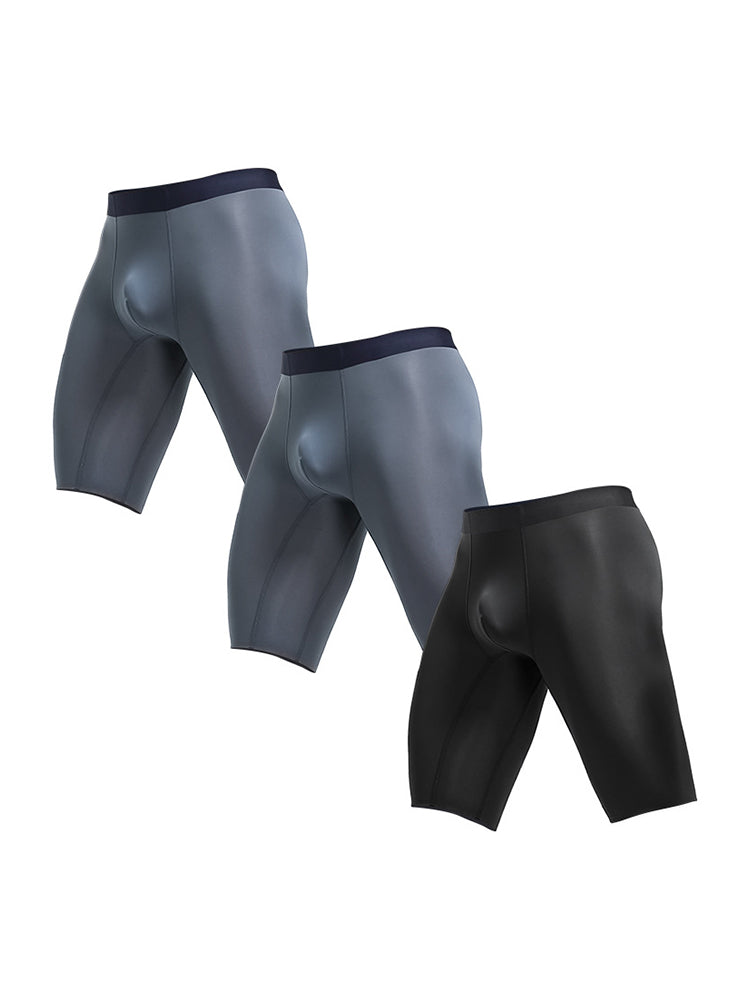 メンズ 擦れ防止 シームレス ランニングブリーフ 3枚組