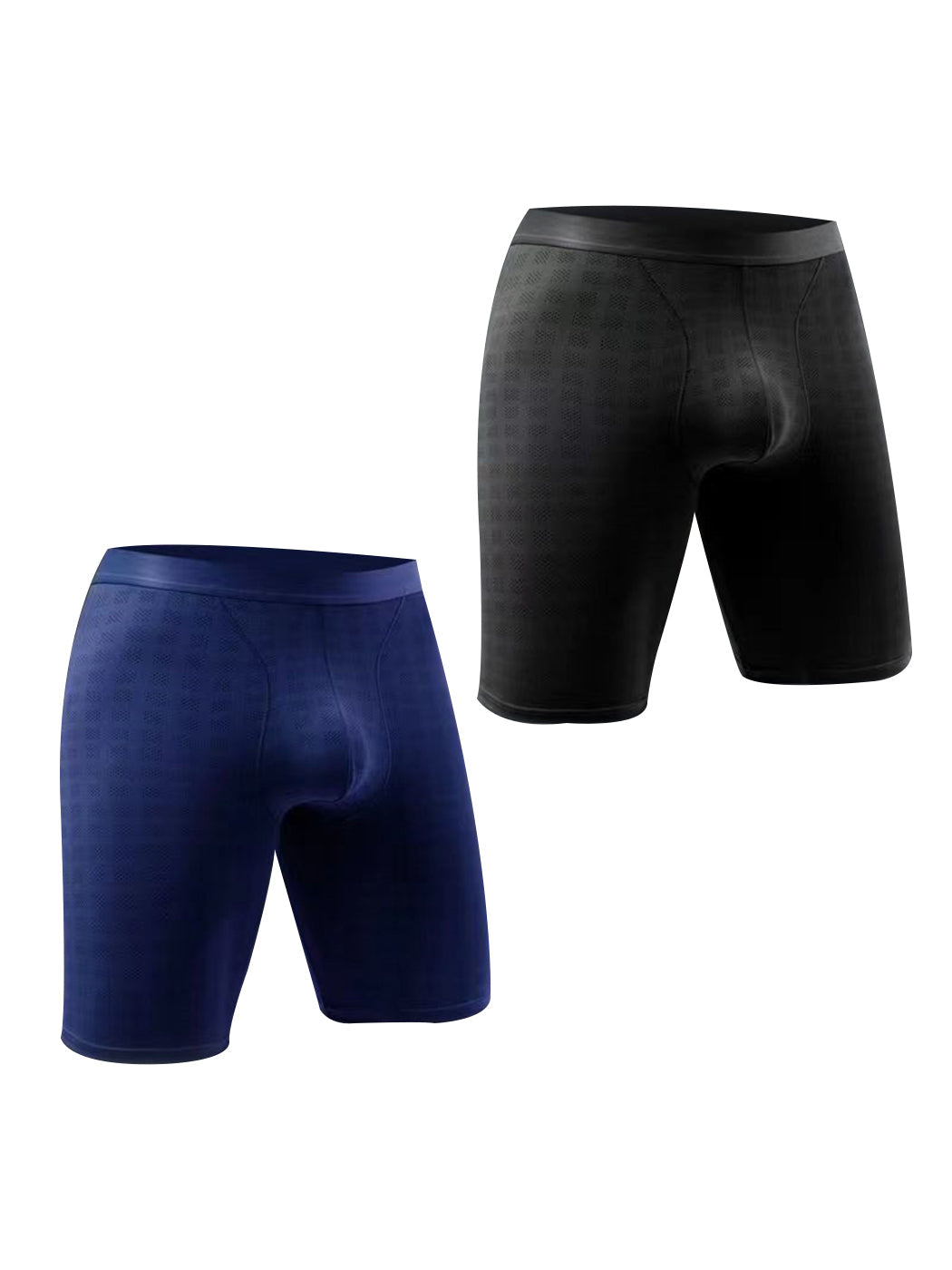 2 Pack Men's Front Pouch Mesh Boxer Briefs