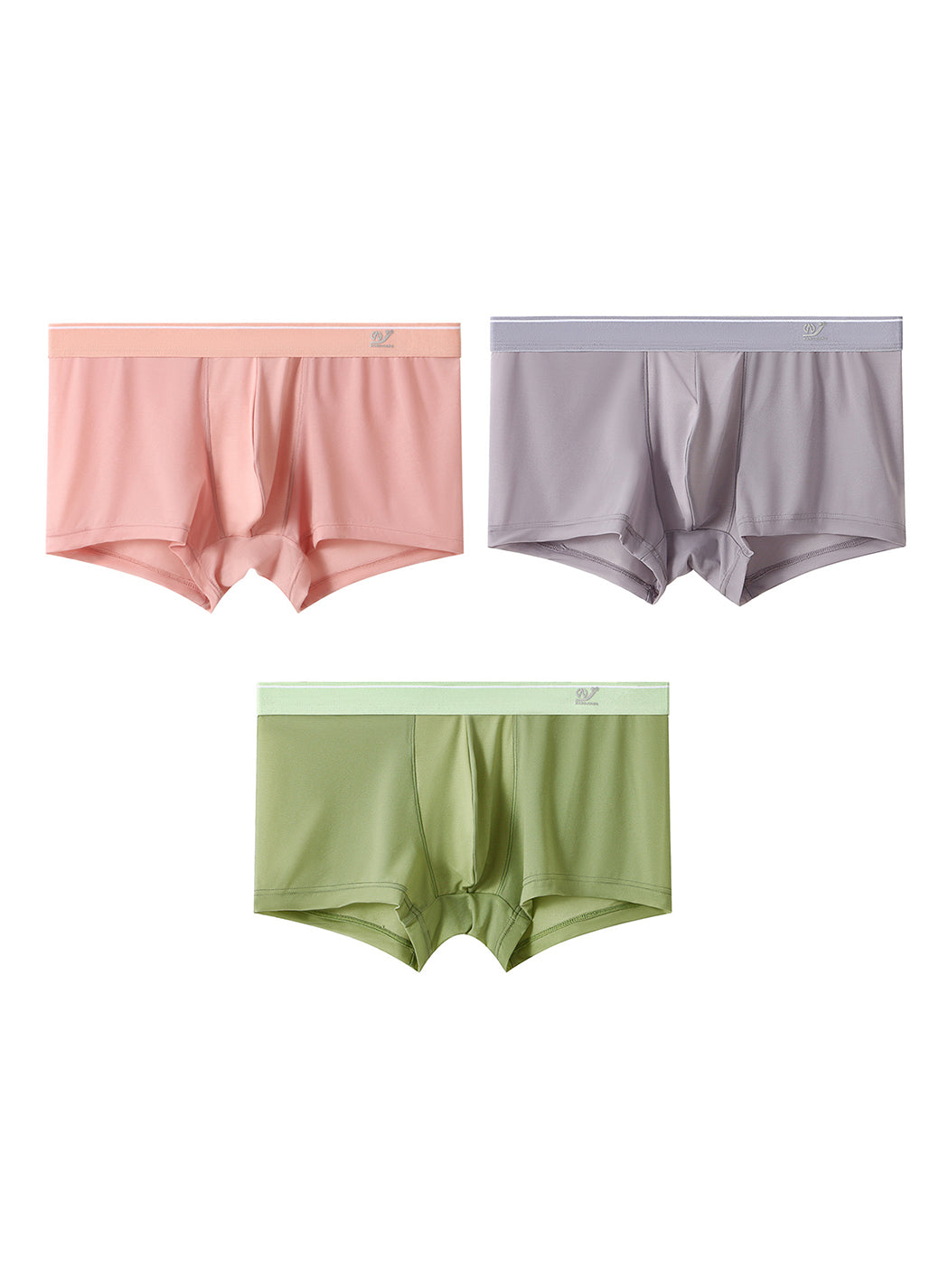 3 Pack Men's Comfy U Convex Pouch Trunks