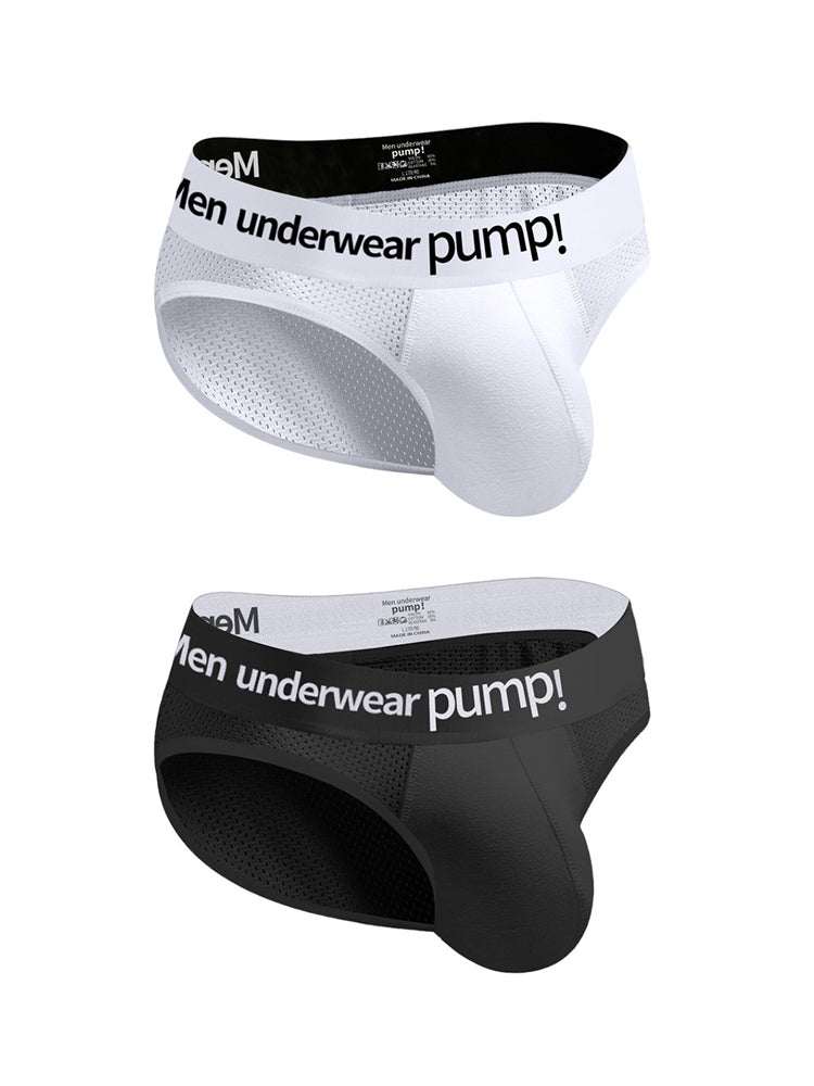 メンズ スポーツ メッシュ 通気性ブリーフ 2枚組