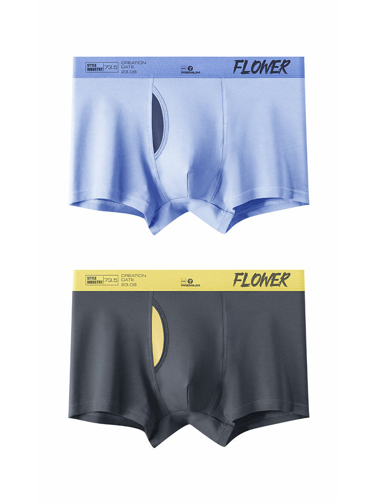2-pack Men's Viscose Open-top Boxer Briefs