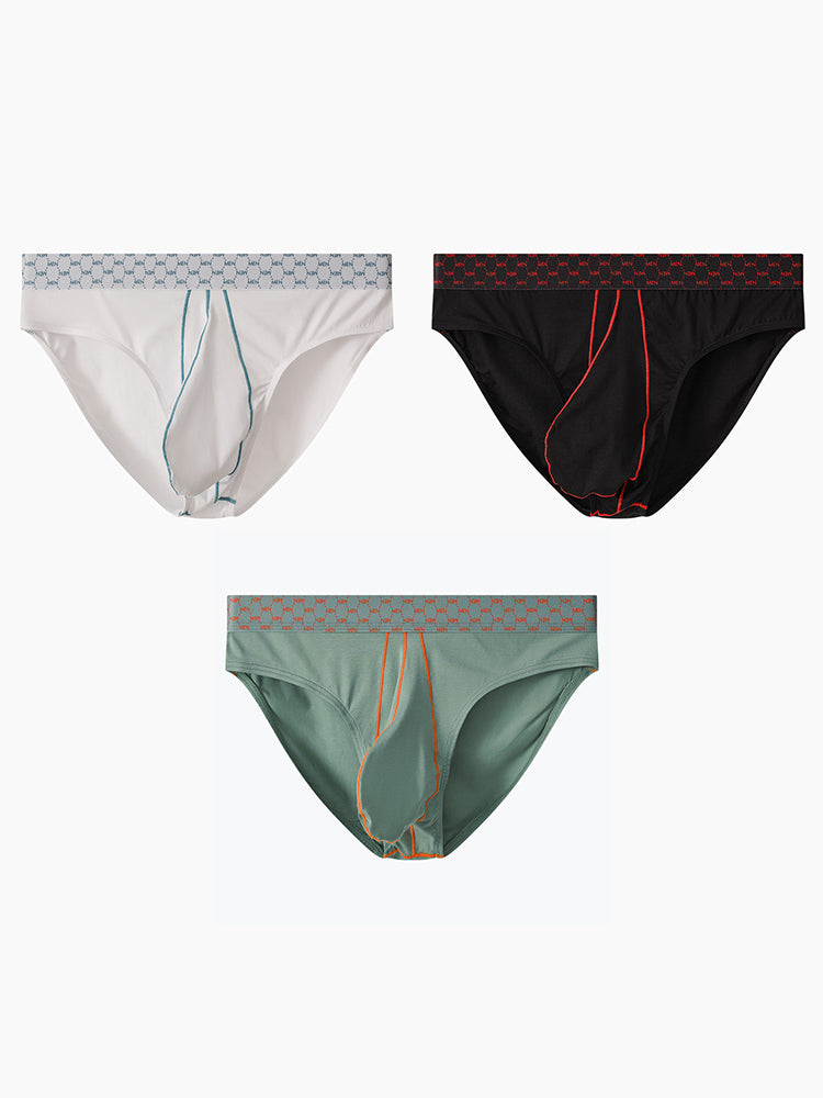 メンズ セクシー ラージポーチ 通気性 快適 コットンブリーフ 3枚組