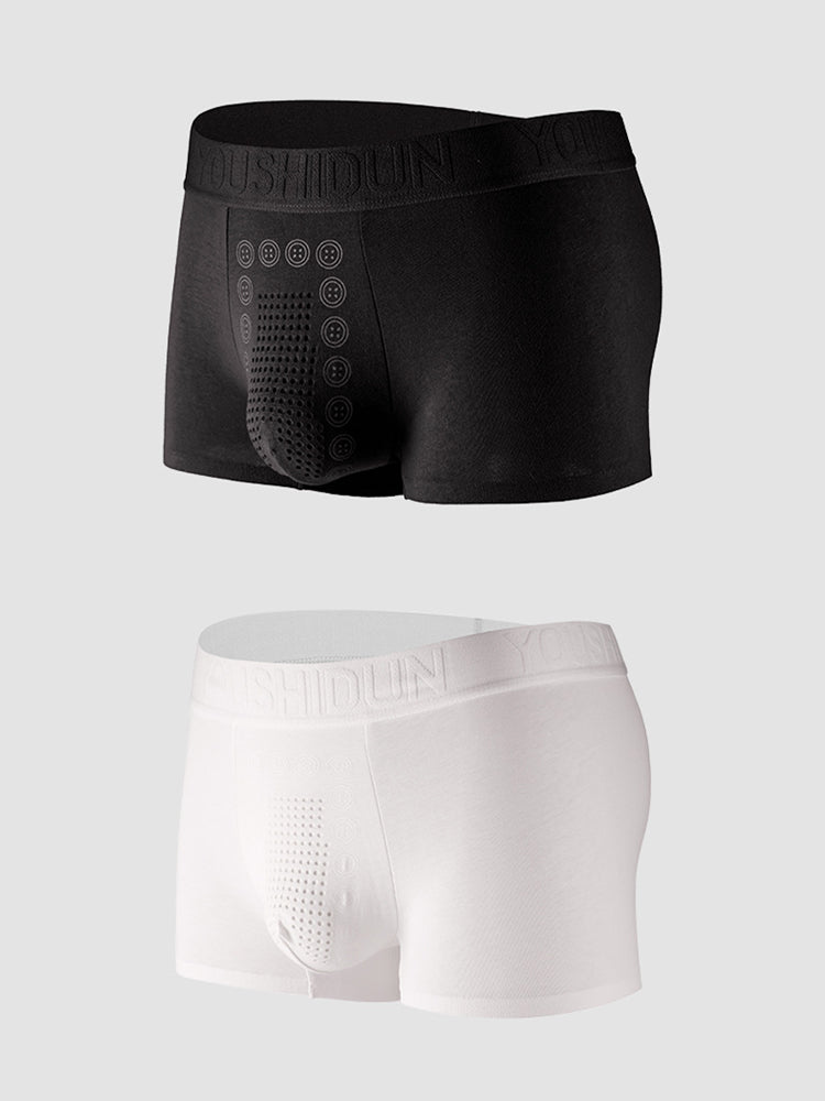 2-pack Men's Negative Ion Massage Boxer Briefs