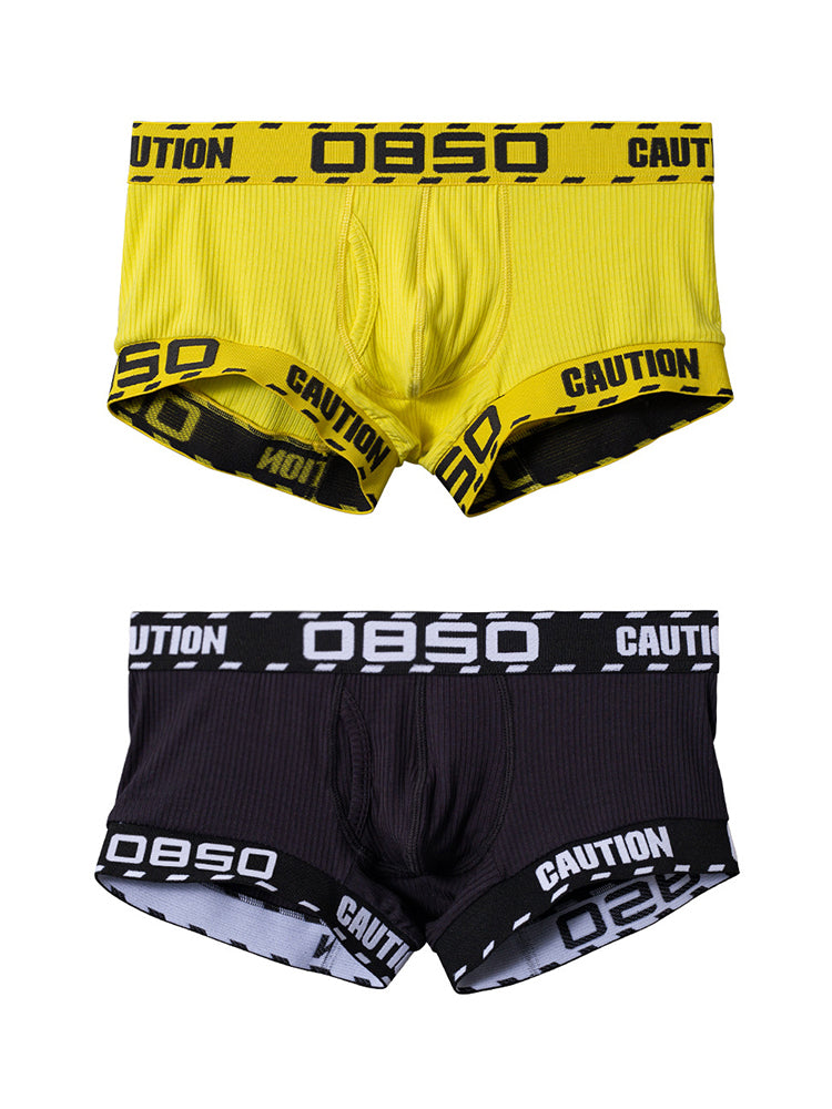 メンズUポーチローライズ通気性トランクス2枚組