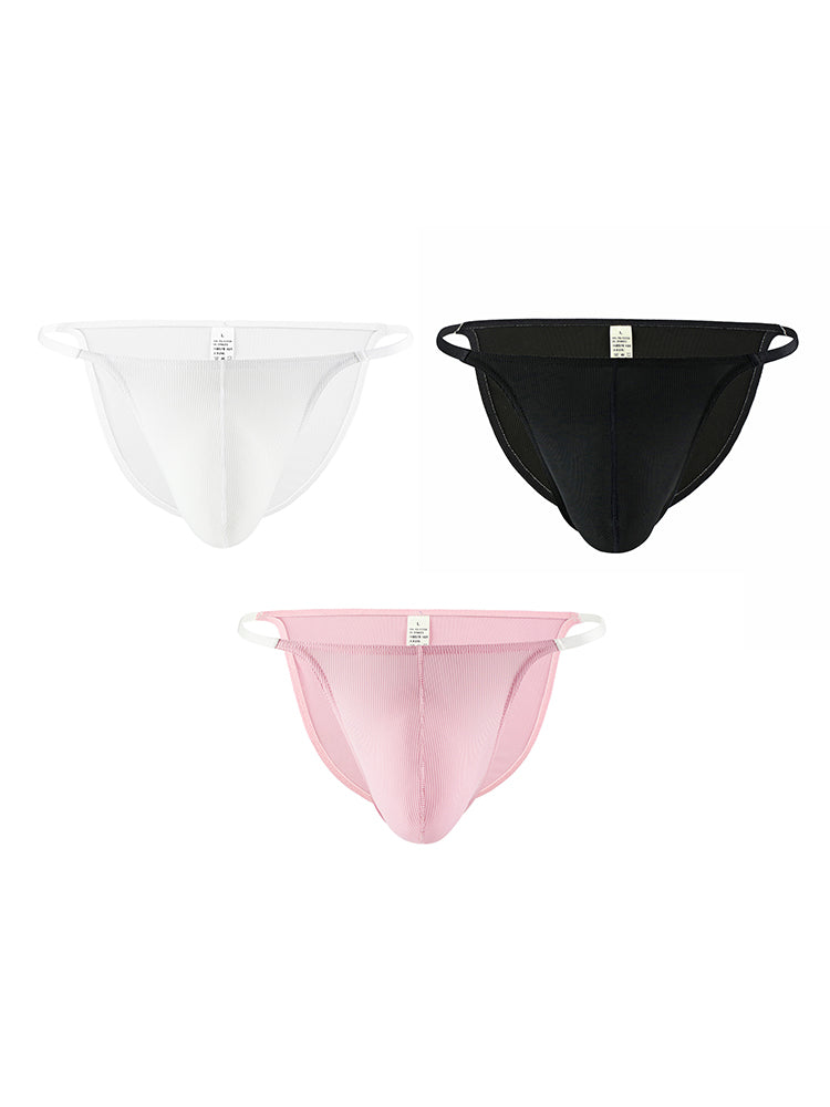 Men's Sexy Big Support Pouch Low-rise String Bikini