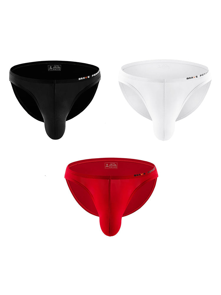 3 Pack Men's Sexy Comfortable Large Pouch Bikini