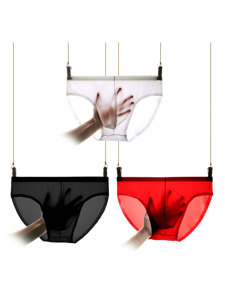 メンズ通気性シームレス薄手ブリーフ