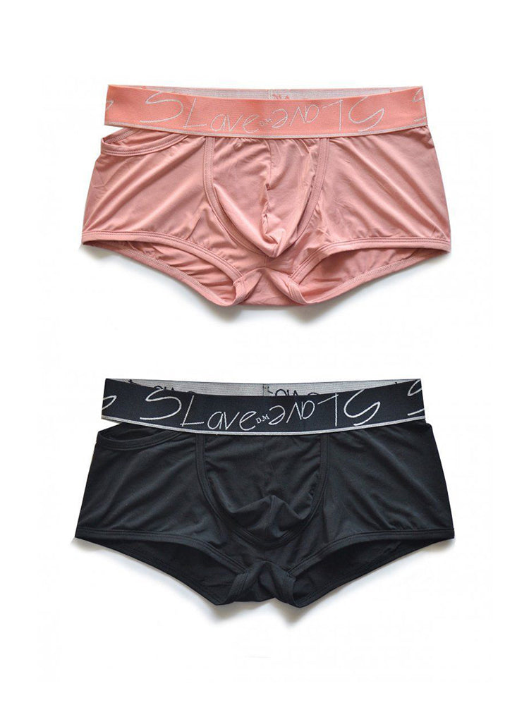 2 Pack Men's Stylish Breathable Modal Sports Trunks