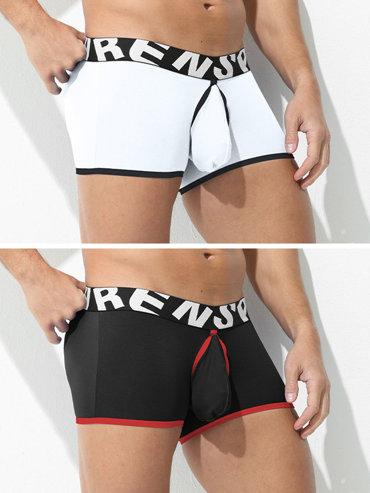 2 Pack Men's Modal Sexy Breathable Classic Trunks