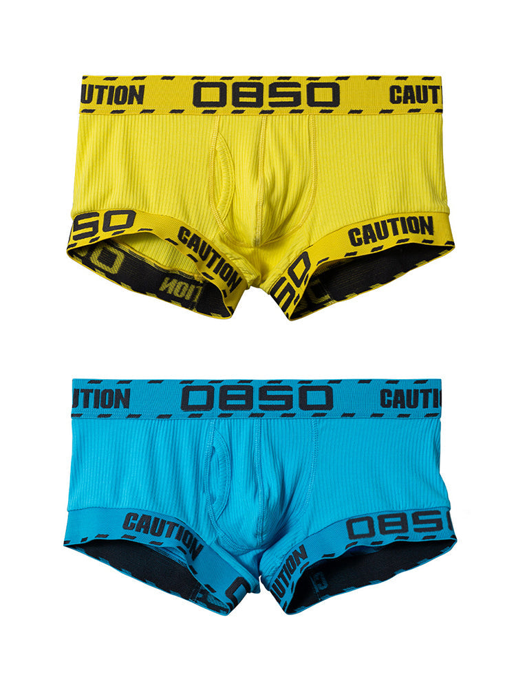 メンズUポーチローライズ通気性トランクス2枚組