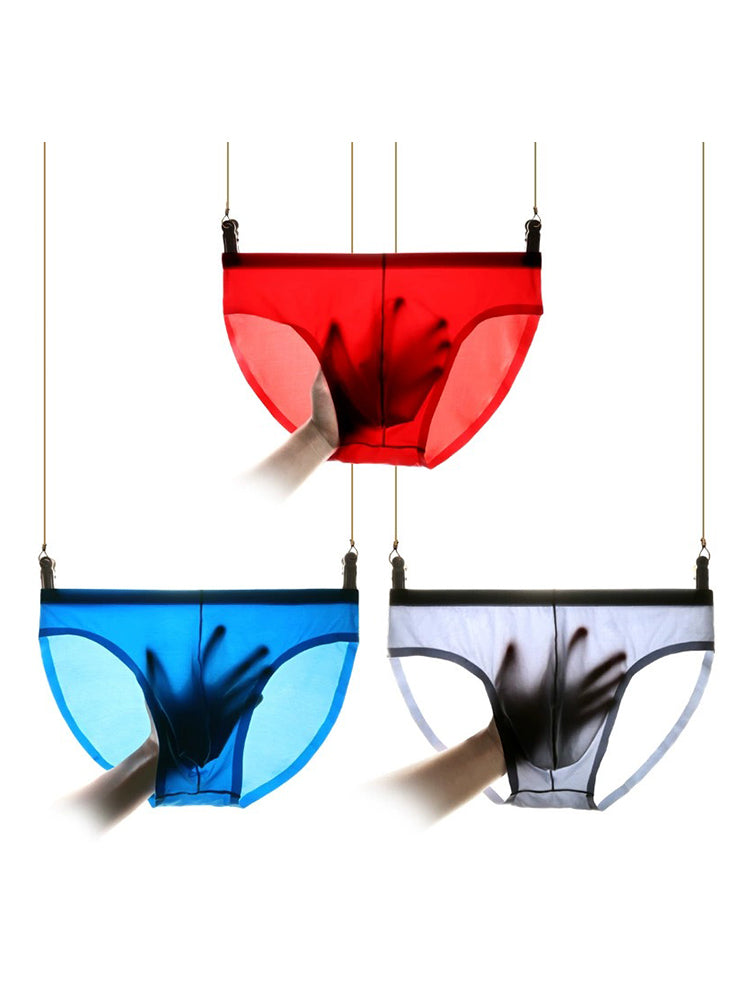 メンズ通気性シームレス薄手ブリーフ