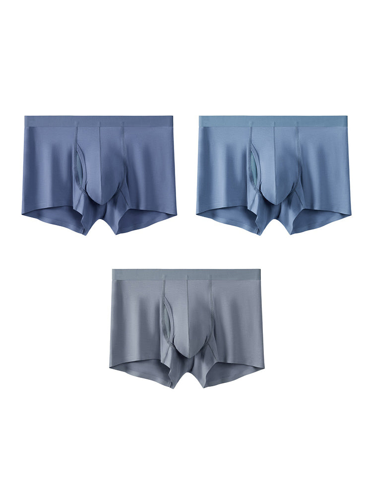 3 Pack Separation Design Support Pouch Boxer Briefs