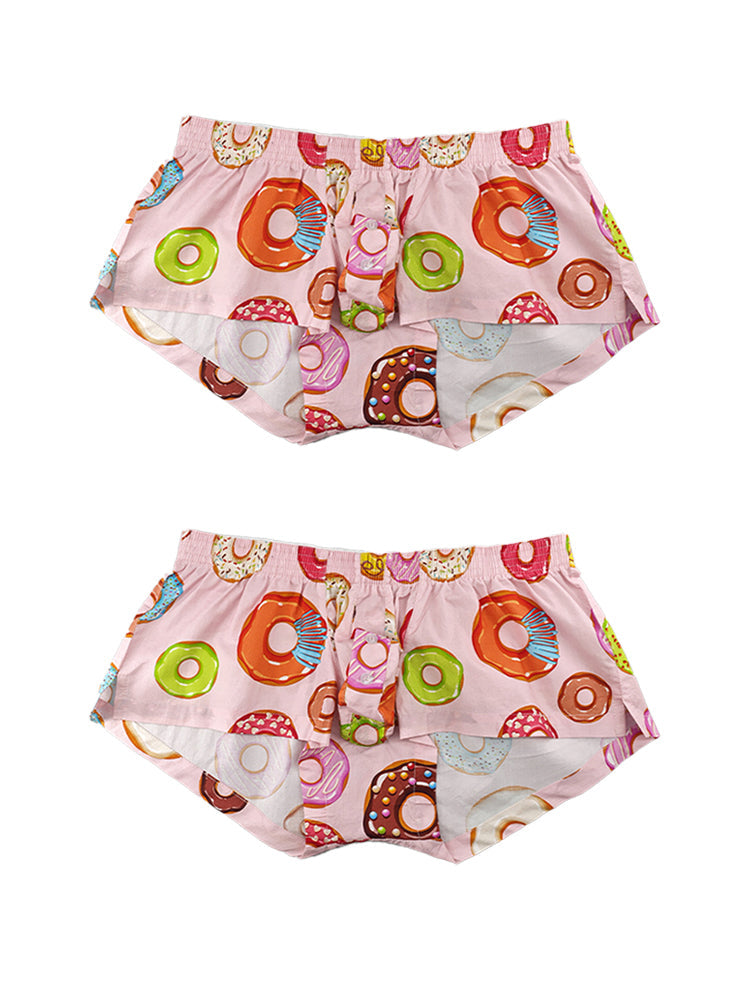 2 Pack Men's Cotton Casual Trunks Underwear