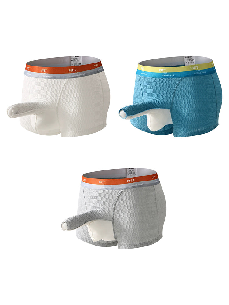 3 Pack Separate Pouch Trunks with Open Fly