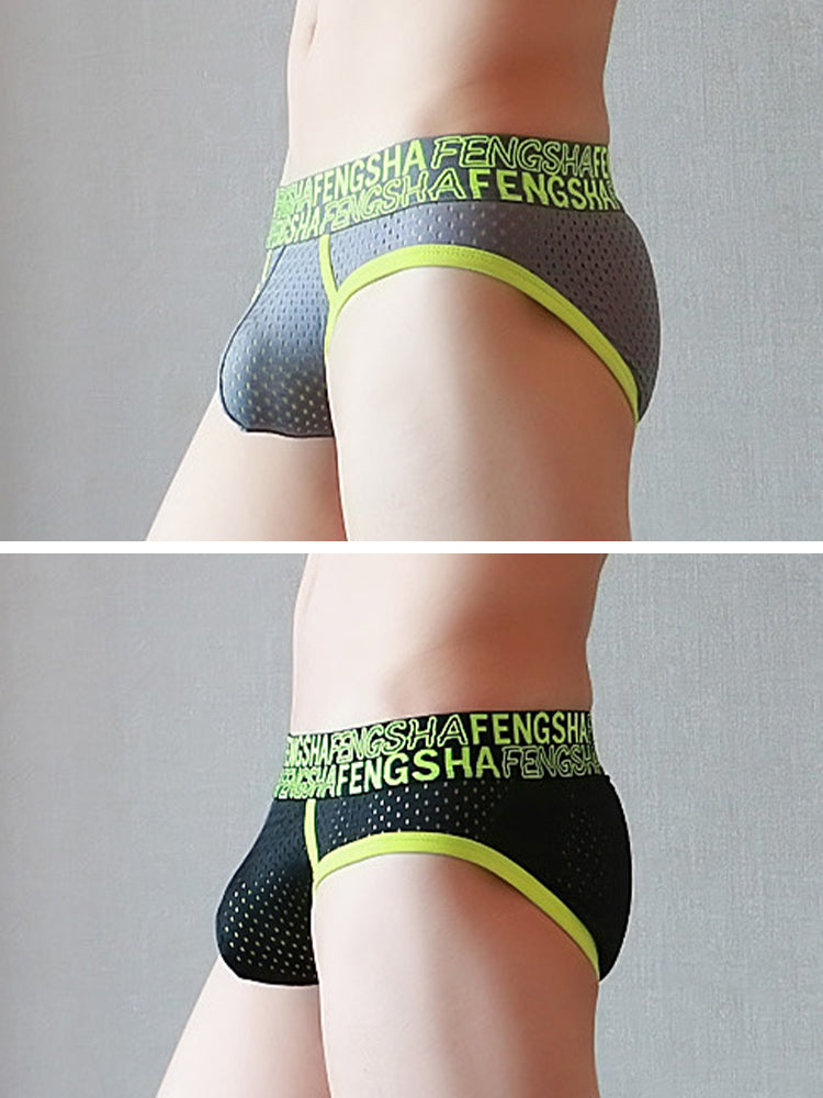 2 Pack Men's Breathable Youth U-Convex Pouch Briefs