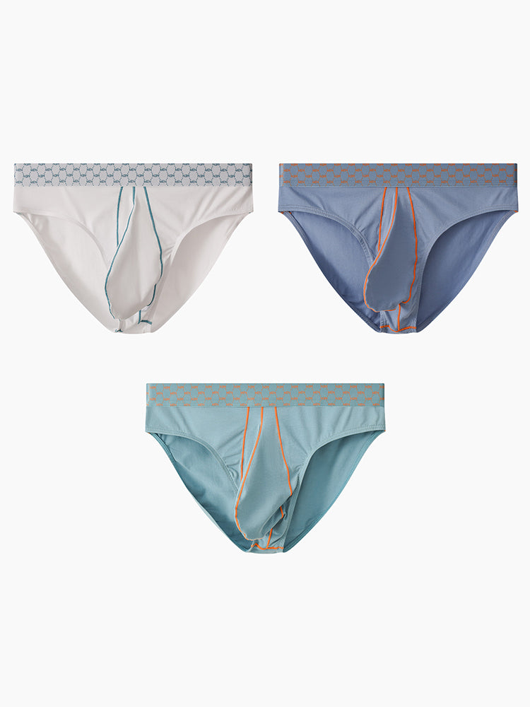 メンズ セクシー ラージポーチ 通気性 快適 コットンブリーフ 3枚組